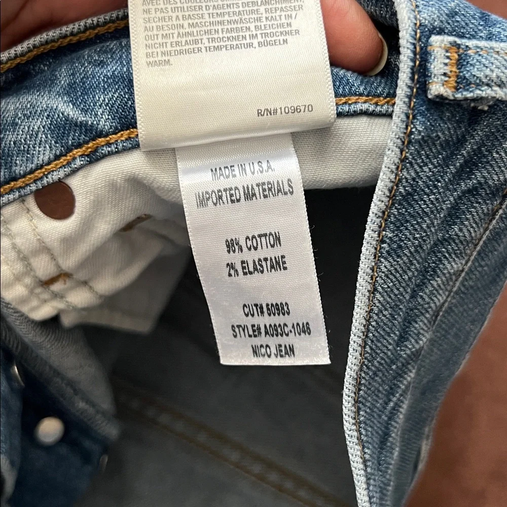 Agolde Classic button fly skinny‎ Denim Jeans size 28